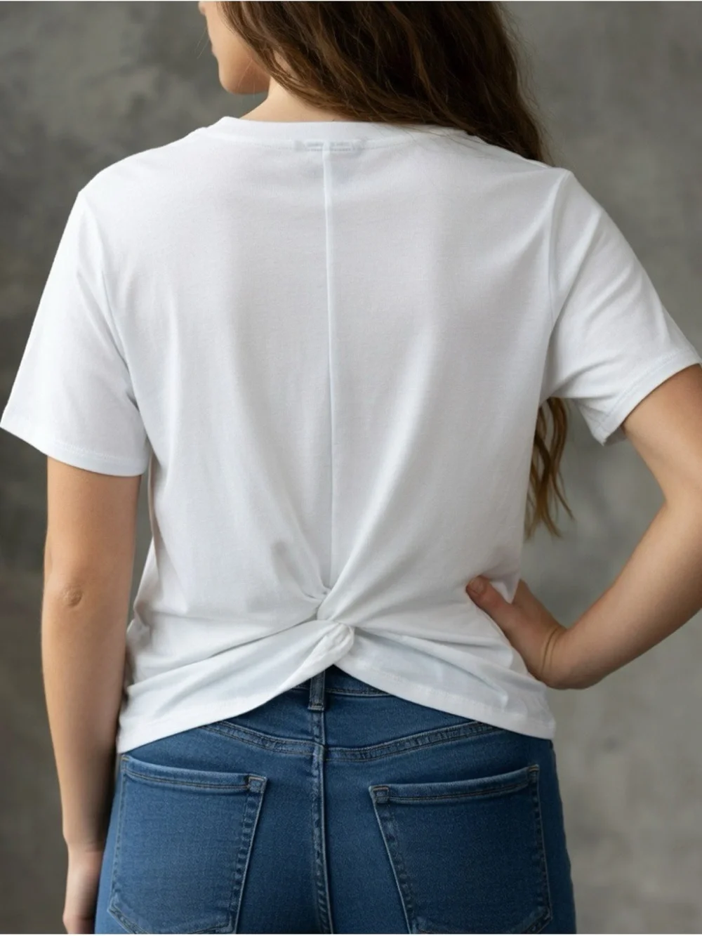 The North Face Women's White Crewneck Tee with Tie Knot Back | Size S - Picture 2 of 10